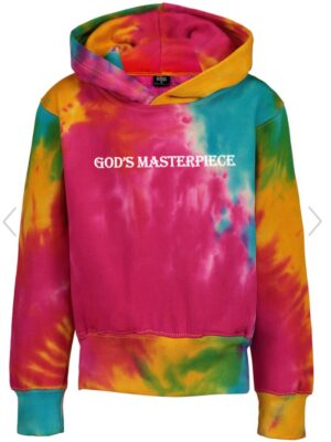 Unisex God's Masterpiece Youth Hoodie (Tie Dye)