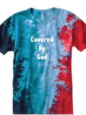 Covered By God Unisex Red Tie Dye T-Shirt